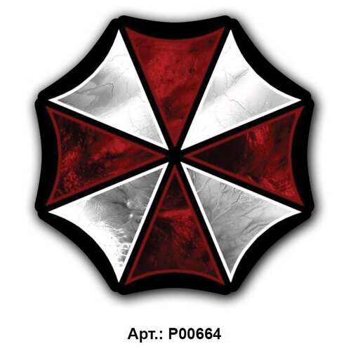 Наклейка на авто - Umbrella Corporation, 10х10 см