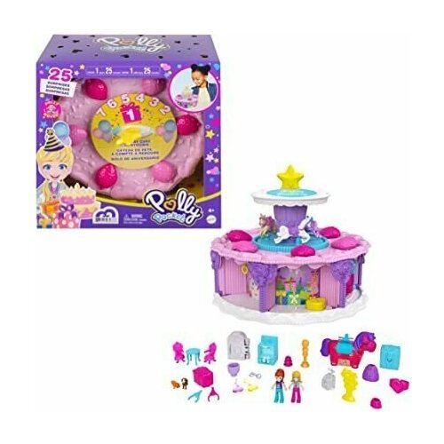 Игровой набор Polly Pocket в форме торта с фигурками