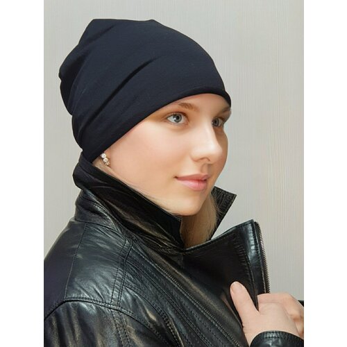 фото Шапка бини luchiorado, размер 53-58, черный