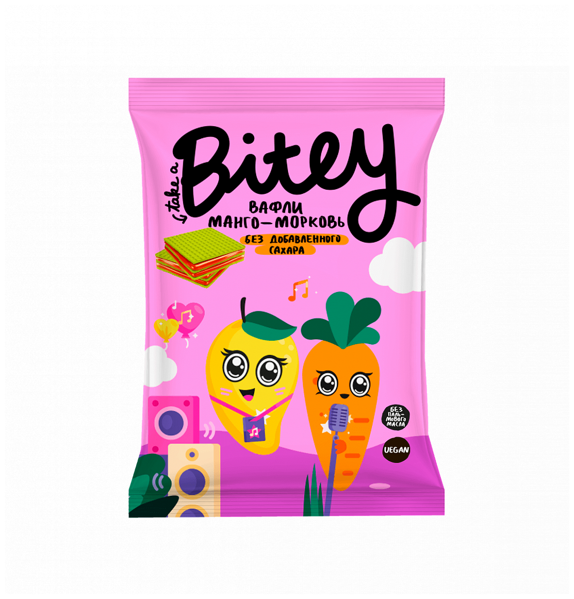 Вафли Bite "Манго-Морковь" 35 грамм
