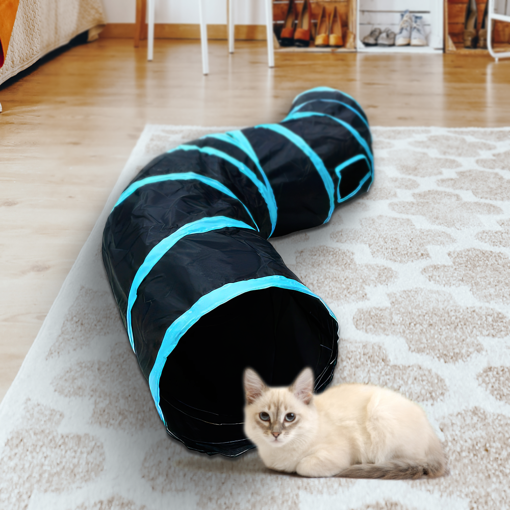 Туннель для кошек ZooWell Прямой/S-образный 123см - фотография № 4