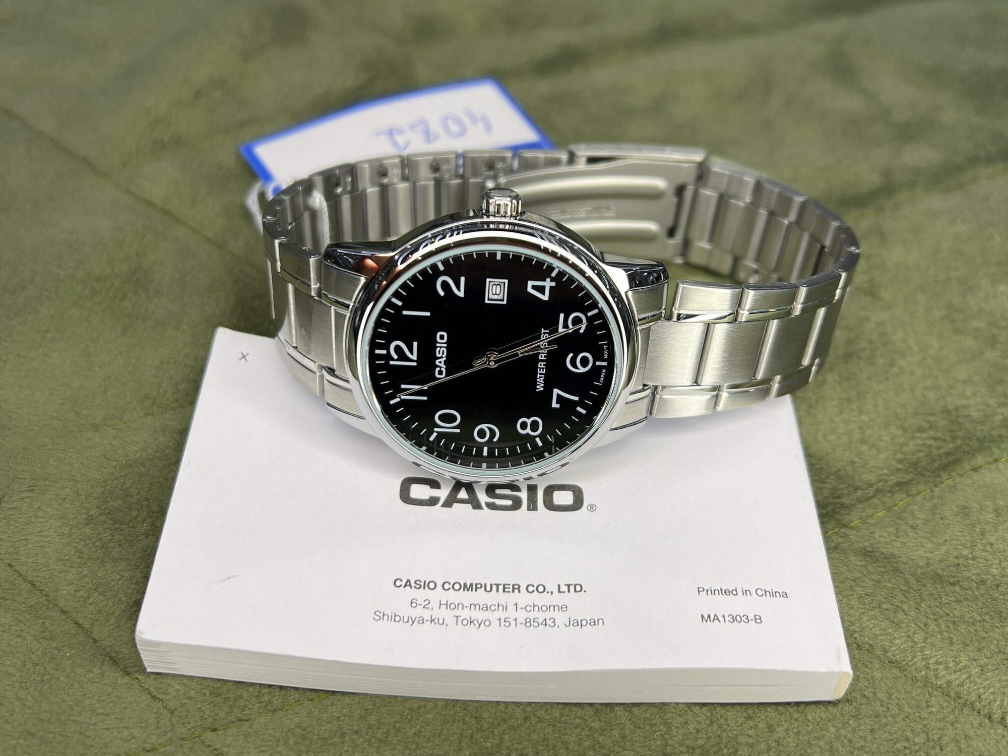 Наручные часы CASIO MTP-V002D-1B, черный, серебряный — купить в ...