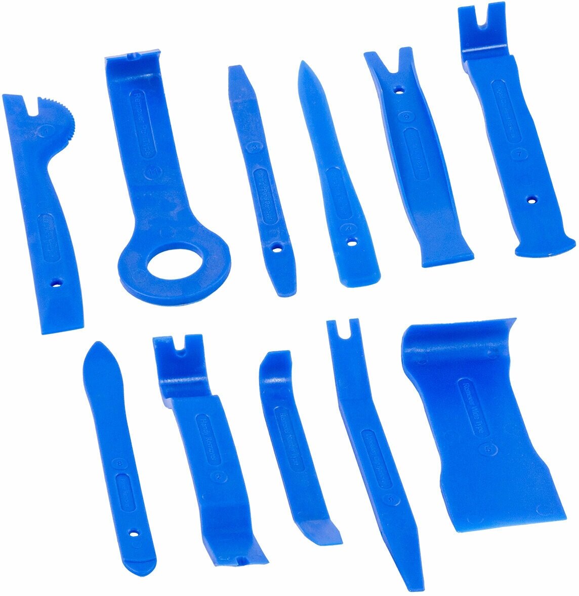 Набор съемников для демонтажа облицовочных панелей Dollex лопатки, 11 предметов в сумке SSP-11 . - фотография № 1