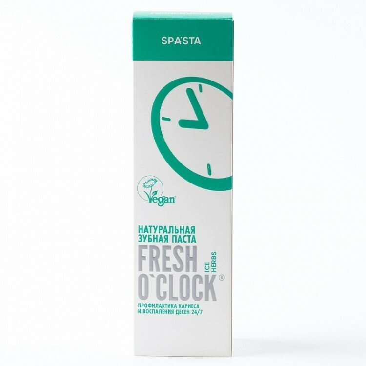 Зубная паста Spasta Fresh Oclock Профилактика кариеса и воспаления десен 90мл - фото №5