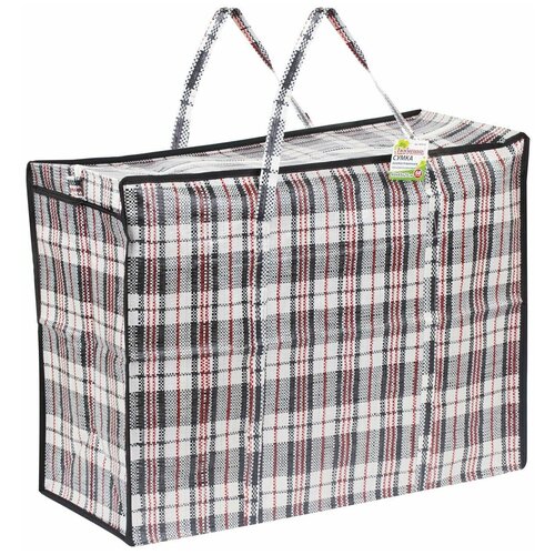 Сумка-баул Любаша, 68 л, 45х60х60 см, красный, черный