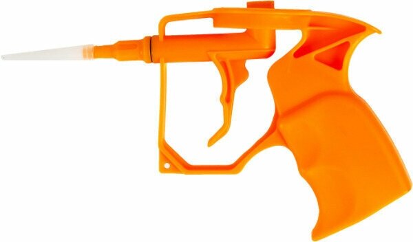 фото Пистолет для монтажной пены. Оборудован верхним резьбовым креплением для баллона. Пистолет прост и надежен в эксплуатации. Для аккуратного и точного нанесения пены в швы, трещины, отверстия и пустоты