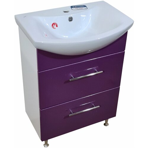 Тумба-комплект СаТЭМ-Нева 60см 2 ящ Ф4 виолетта