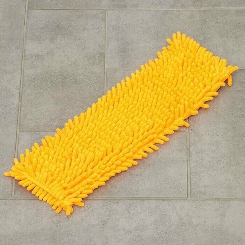 Насадка для плоской швабры 43 13 см 80 гр микрофибра букли цвет оранжевый 850₽