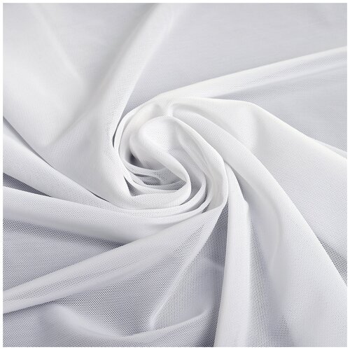 Сетка эластичная утягивающая KRUZHEVO арт.OLG008 плотн.190 г/м² шир.152см цв.001 белый уп.5м