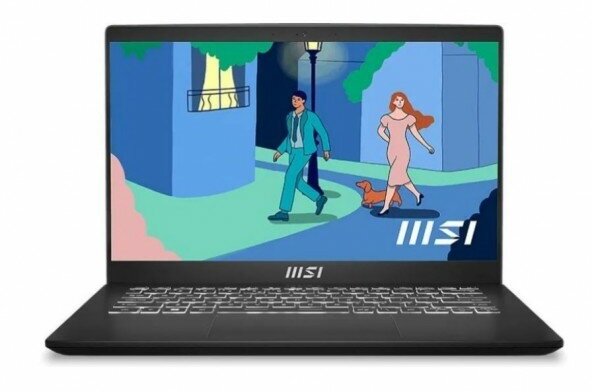 Ноутбук MSI Modern 14 C5M-010XRU Ryzen 5 5625U 16Gb SSD512Gb AMD Radeon 14 IPS FHD (1920x1080) Free DOS black WiFi BT Cam (9S7-14JK12-010)