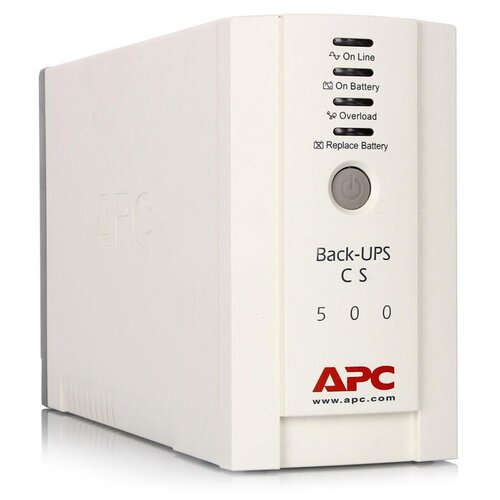 Источник бесперебойного питания APC Back-UPS CS 500VA 300W B источник бесперебойного питания apc back ups bv800i gr