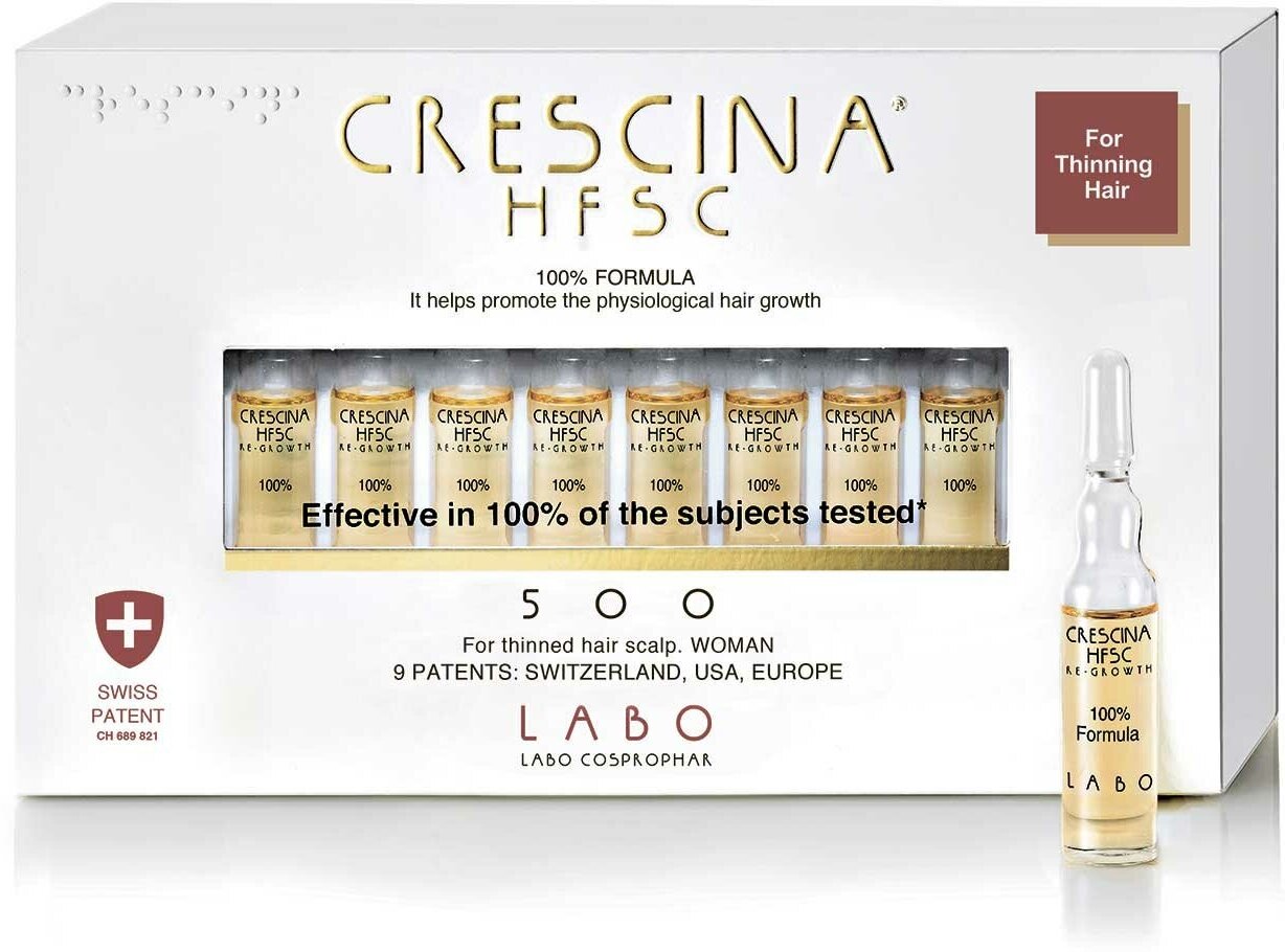 Crescina 500 Лосьон для возобновления роста волос у женщин Re-Growth HFSC, №40 (Crescina, ) - фото №2