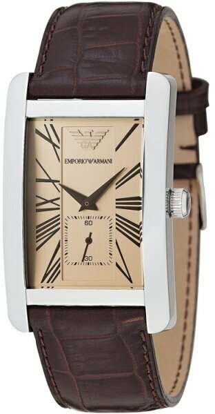 Мужские наручные часы EMPORIO ARMANI Мужские наручные часы Emporio Armani AR0154, черный, коричневый