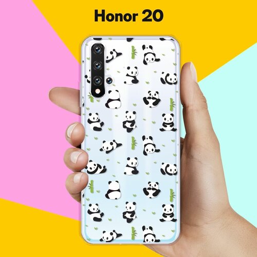 Силиконовый чехол на Honor 20 Панды / для Хонор 20 силиконовый чехол панды на honor 20 pro