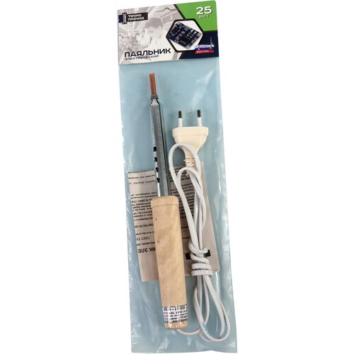 Паяльники Точно-прочно Паяльник электрический 25W деревянная ручка 29800₽