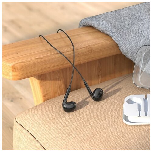 Наушники проводные внутриканальные с микрофоном для телефона кабель 12м Jack 35mm Гарнитура для ноутбука и компьютера 36300₽