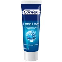 Гель-смазка Contex Long Love с охлаждающим эффектом, 50 г, 30 мл, ментол, 1 шт.