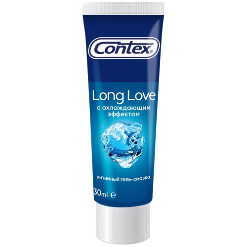 Гель-смазка Contex Long Love с охлаждающим эффектом, 50 г, 30 мл, дыня, 1 шт.