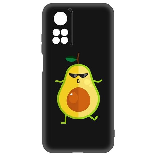 фото Чехол-накладка krutoff soft case авокадо стильный для xiaomi mi 10t/ mi 10t pro черный krutoff group