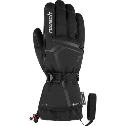 фото Перчатки горнолыжные reusch down spirit gtx black/silver (inch (дюйм):7,5)