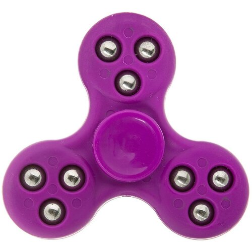 Спиннер пластик мульти фиолетовый Roller ball Fidget Spinner- violet Color PACK 9х9x1,1 см.