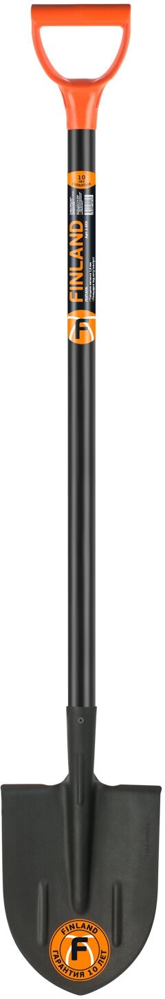 Лопата штыковая с ребрами жесткости остроконечная FINLAND 1464-Ч