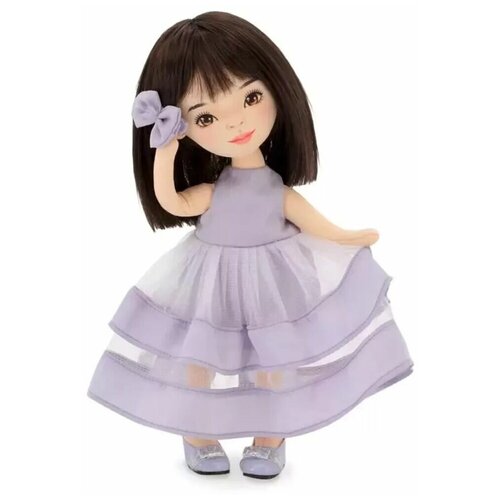 Мягкая игрушка кукла Orange Toys Sweet Sisters Lilu в фиолетовом платье Вечерний шик, 32 см
