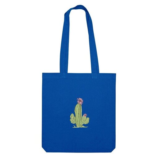 Сумка шоппер Us Basic, синий сумка кактус зеленый