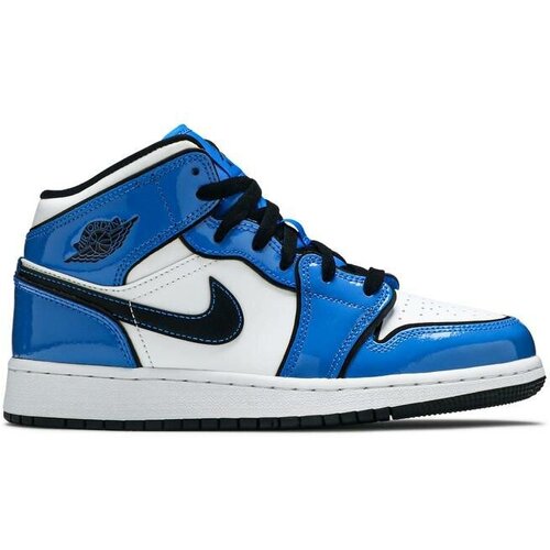 Кроссовки Nike Air Jordan 1 Mid Signal Blue GS, 37.5EU