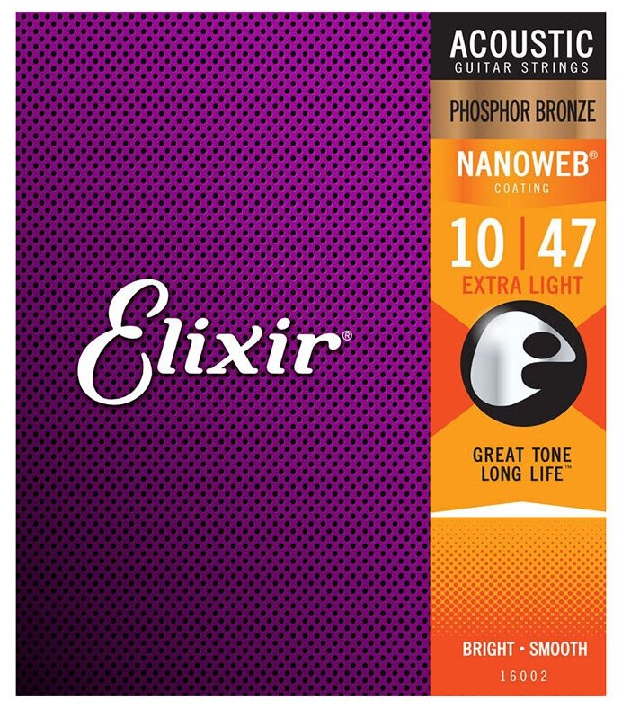 Elixir 10-47 Nanoweb Extra Light Phosphor Bronze 16002