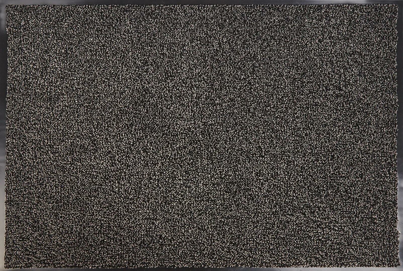 Коврик Inspire Gabriel 90x150 см полипропилен на ПВХ цвет тёмно-серый - фотография № 1