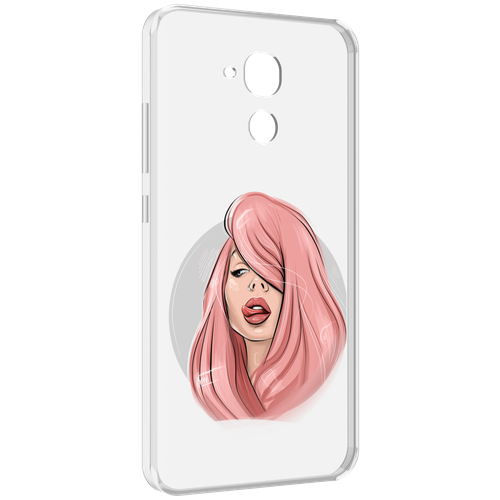 Чехол MyPads лицо-девушки-с-розовыми-волосами женский для Huawei Honor 5C/7 Lite/GT3 5.2 задняя-панель-накладка-бампер чехол задняя панель накладка бампер mypads лицо девушки с розовыми волосами женский для nokia 7 2 nokia 6 2 противоударный