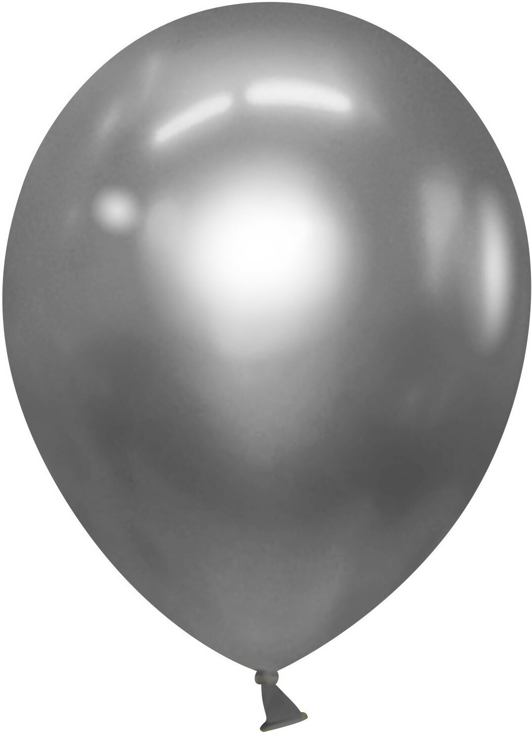 Шар (12'/30 см) Серебро, металлик, 100 шт.