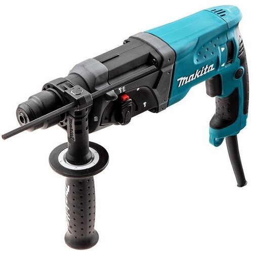 Перфоратор 3-х режимный SDS+ Makita HR2470X101 (смазка для буров 95 мл + щетки СВ-325)