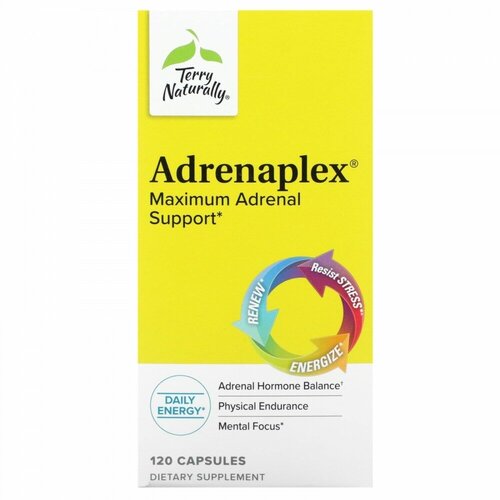 Terry Naturally, Adrenaplex, Maximum Adrenal Support, 120 Capsules