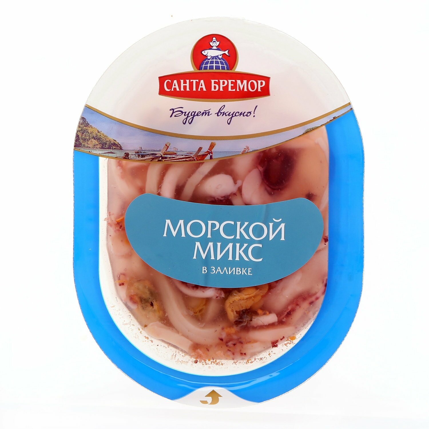 Коктейль из морепродуктов Санта Бремор Морской Микс в заливке