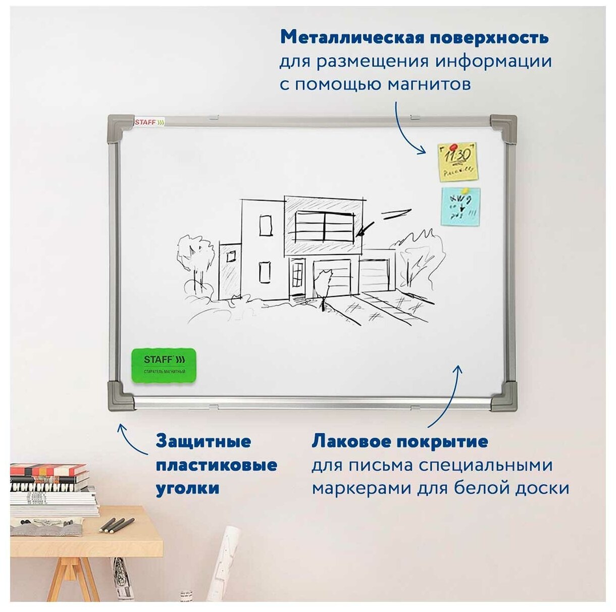 Магнитно-маркерная доска Staff - фото №18