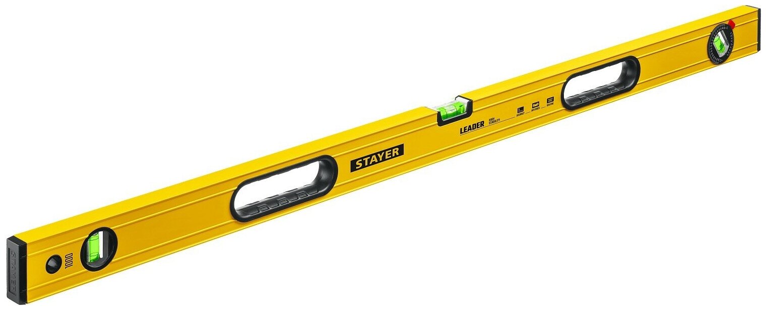 фото STAYER LEADER 1000 мм уровень строительный фрезерованный