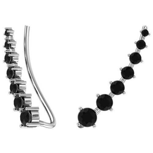 Серебряные серьги с фианитом A0201213-00205