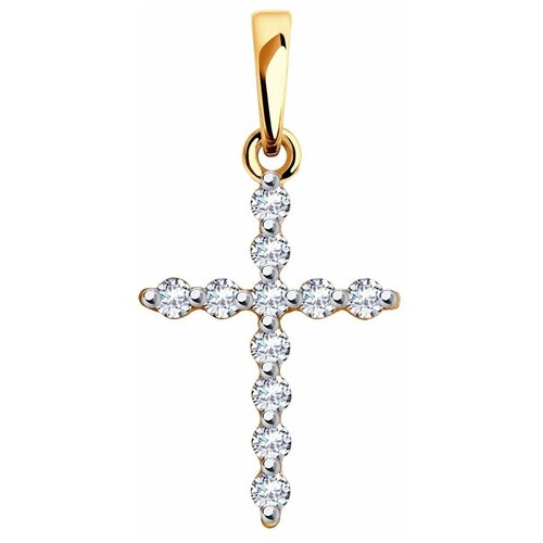 фото Sokolov подвеска из золота с фианитами swarovski 81030165