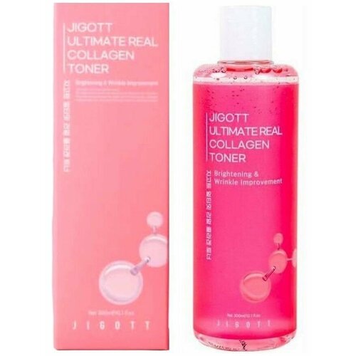 JIGOTT Тонер для лица коллаген Ultimate Real Collagen Toner, 300 мл