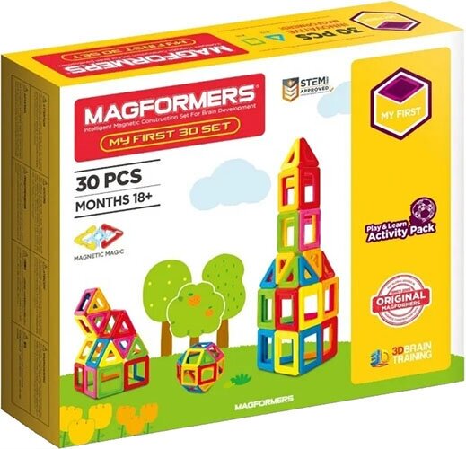Магнитный конструктор My First 30 / Безопасно для малышей, Magformers