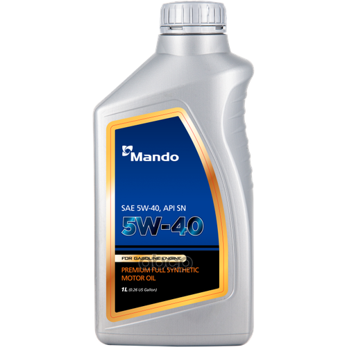 Mando Масло Моторное Mando Sn 5W-40 Синтетическое 1 Л M5401sn 1663₽