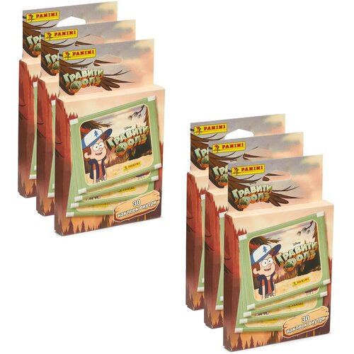 6 блистеров наклеек Gravity Falls (180 наклеек) 50 пакетиков наклеек panini гравити фолз 250 наклеек