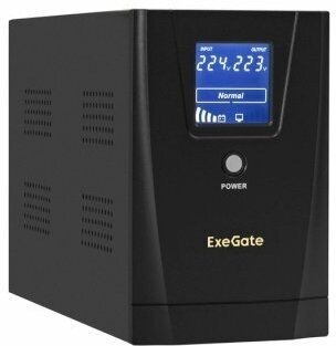 ИБП Exegate SpecialPro Smart LLB-2000. LCD. AVR.2SH. RJ. USB