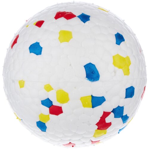 Мячик-игрушка для собак, для кошек, для всех животных "Не Один Дома" Puzzle, белый, 7х7х7 см