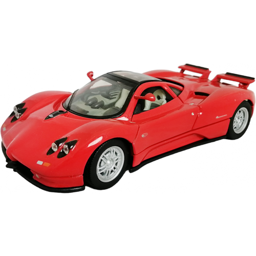 Pagani Zonda C12 масштаб 1:24 коллекционная металлическая модель автомобиля MotorMax 73272 red суперкар pagani zonda металлическая 1 22 со светом звуком и клаксоном