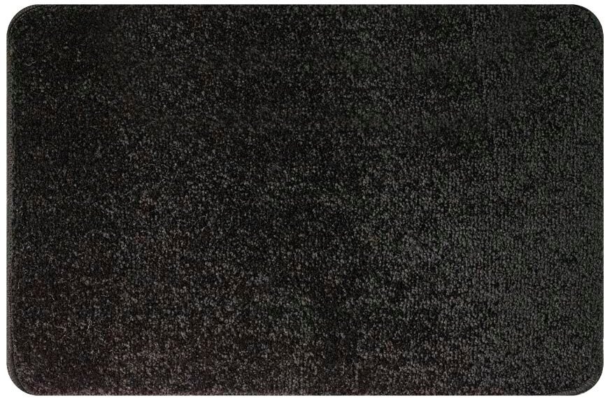 фото Коврик санакс в ванную одинарный, черный, 400 х 600 мм, 100% полиэстер