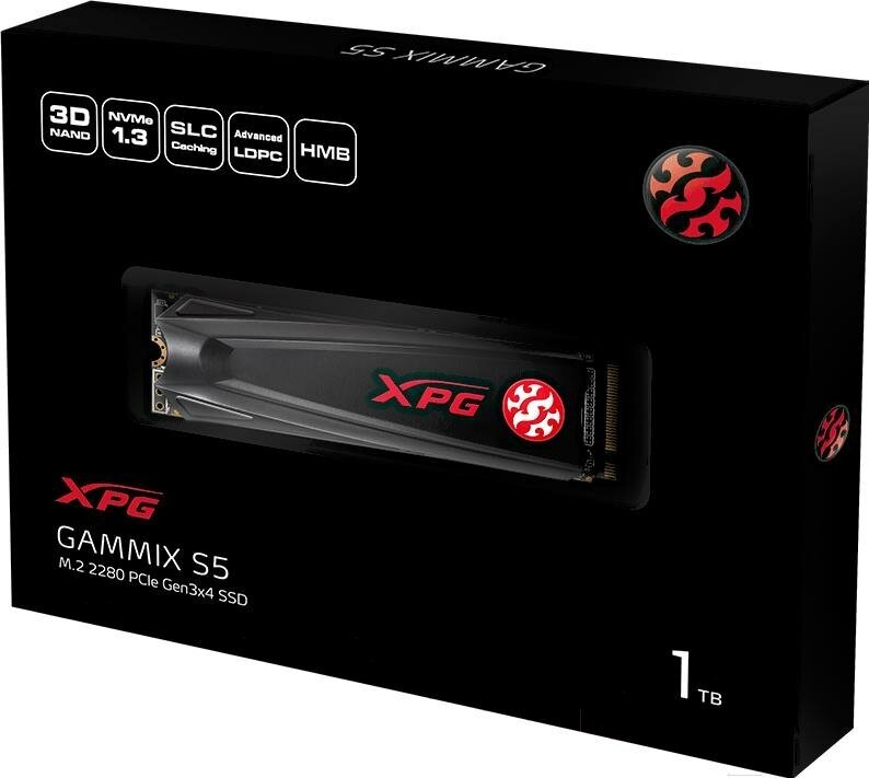 SSD накопитель A-DATA GAMMIX S5 256Гб, M.2 2280, PCI-E x4, NVMe - фото №14