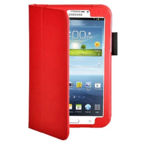фото Чехол-обложка для samsung galaxy tab 3 7.0 sm-t210/t211 с мульти-подставкой красный mypads